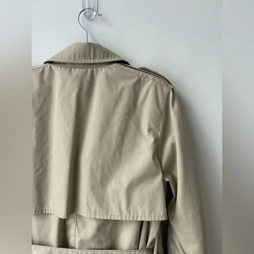 London Fog classic removable liner tan trench coat - Picture 11 of 13